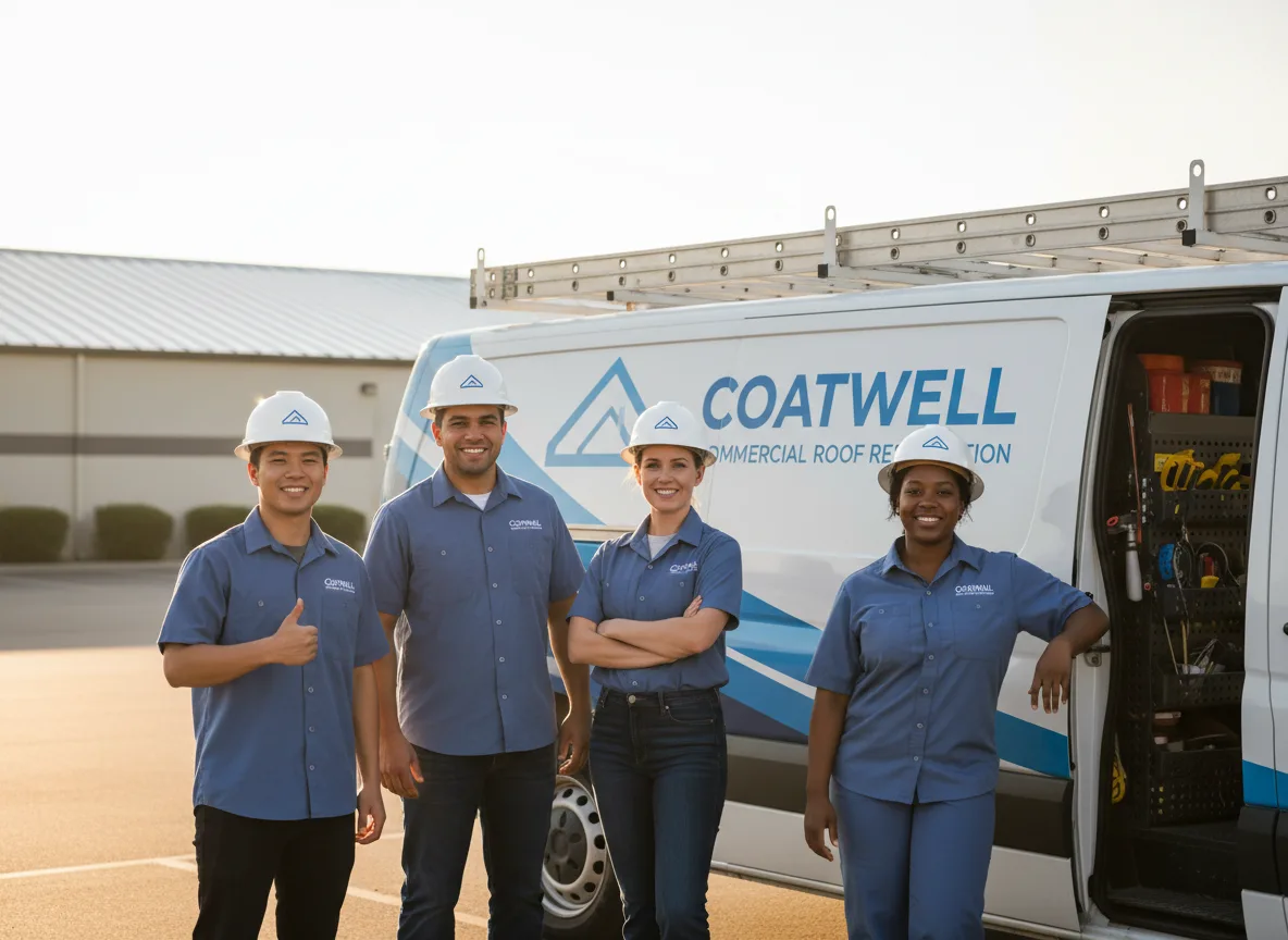 Commercial roof coating company in Beldenville, WI